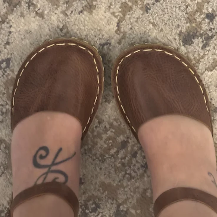 Wide Sandals For Women, Sustainable Barefoot Sandals, Copper Grounding Minimalist Shoe (9)